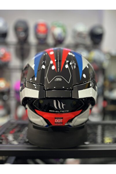 MT THUNDER 4 VALIANT MAVI BEYAZ (ŞEFFAF VİZÖRLÜ)