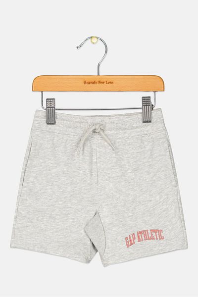 GAP Toddlers Boy Heather Basic Shorts, Light Grey
