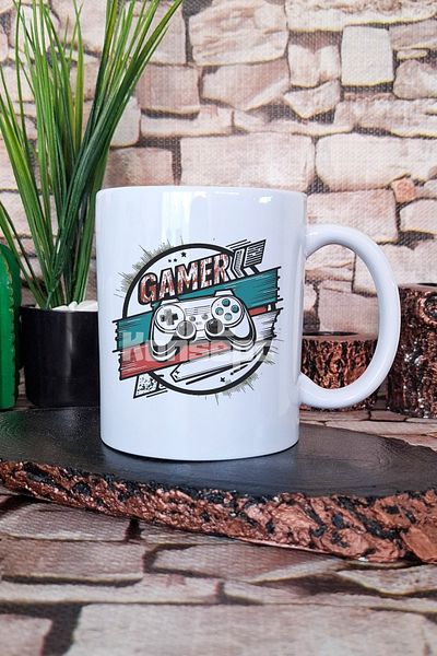 giftkonsept "Gamer" Gamer Gift Printed Tea Coffee Presentation Mug Cup