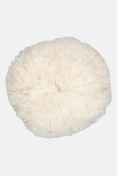 VCNY Home Textured Shaggy Pillow 17 H x 71 D cm, Off White