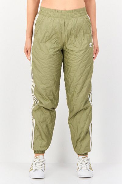 adidas Women Sportswear Fit Embroidered Logo Outdoor Sweatpants, Light Olive