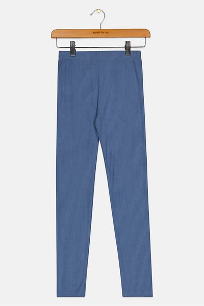 GAP Kids Girl Rib Leggings, Blue