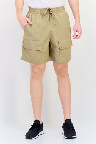 Puma Men Relaxed Fit Embroidered Logo Outdoor Shorts, Khaki