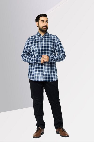 La Martina Men Tailored Fit Checkered Long Sleeves Casual Shirt, Multicolor