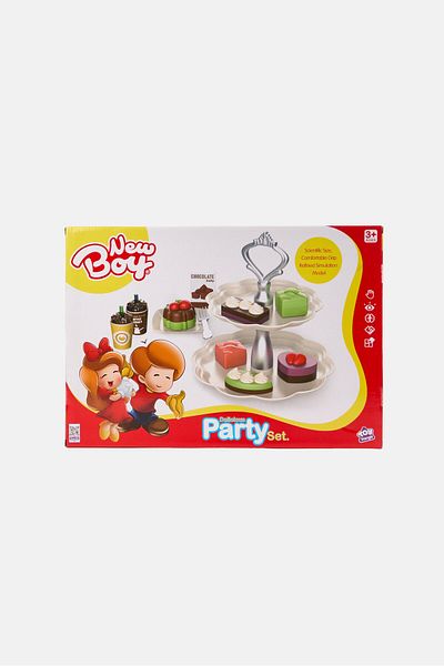 New Boy 22-Pieces Play Food And Accessories Delicious Party Set