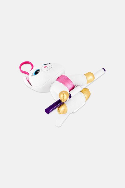 Crayola Color Me Plush Backpack Clip Unicorn Cat