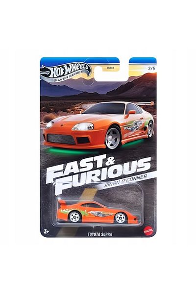 HOT WHEELS Masinuta metalica Hot Wheels, Toyota Supra, Brian O'Conner Fast and Furious, JBY30, Silver Series 20