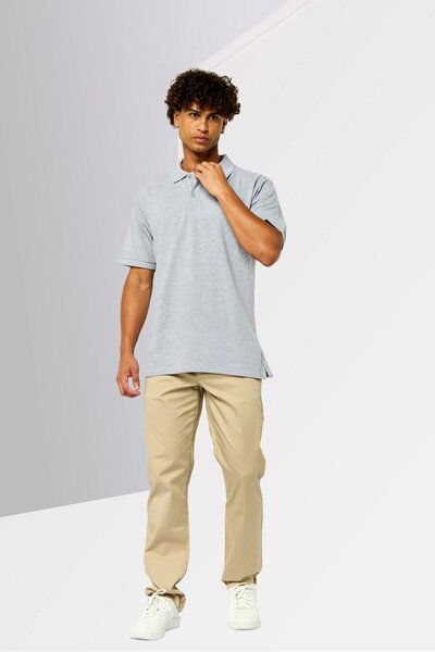 Tommy Hilfiger Men Straight Leg Solid Chino Pants, Beige