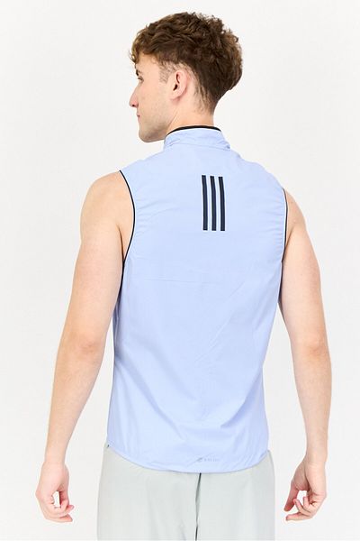adidas Men Sportswear Fit Sleeveless Outdoor Vest, Light Blue