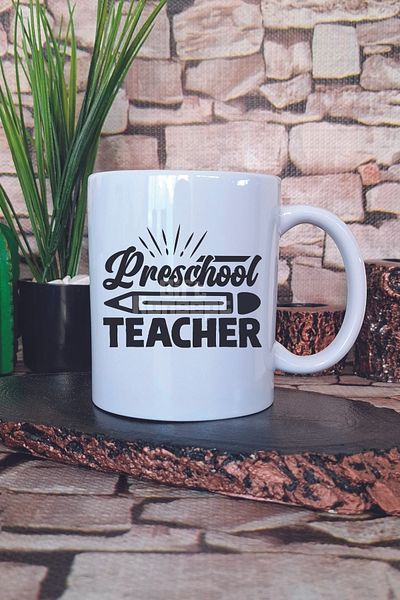 giftkonsept Preschool Teacher Themed Preschool Kindergarten Teacher Gift Printed Mug