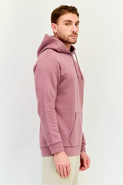 adidas Men Sportswear Fit Long Sleeves Outdoor Hoodie, Mauve