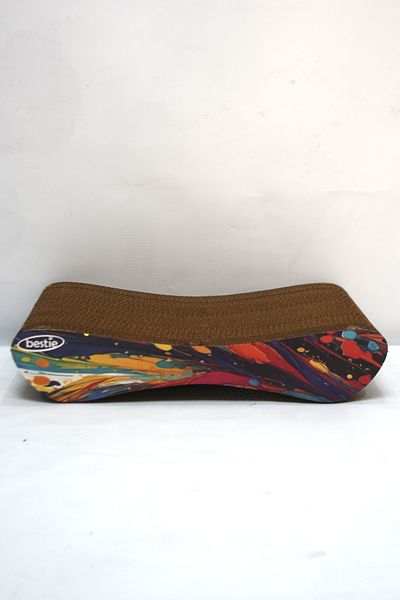Bestie Cat Scratching Sofa Cardboard Cat Scratching Horizontal Scratching- Small (43X24X8,5 cm)