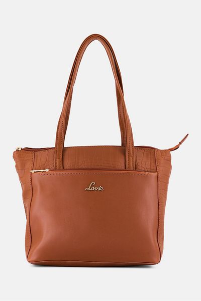 Lavie Women Brand Logo Shoulder Bag, Tan