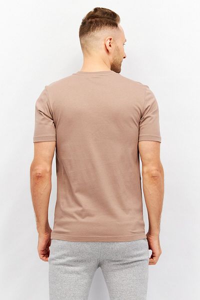 adidas Men Sportswear Fit Brand Logo Short Sleeve Training T-Shirt, Brown
