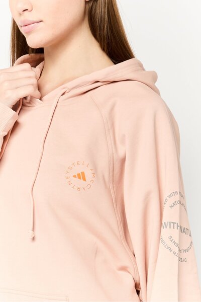adidas Adidas by Stella McCartney Women Sportswear Fit Long Sleeve Outdoor Hoodie, Peach
