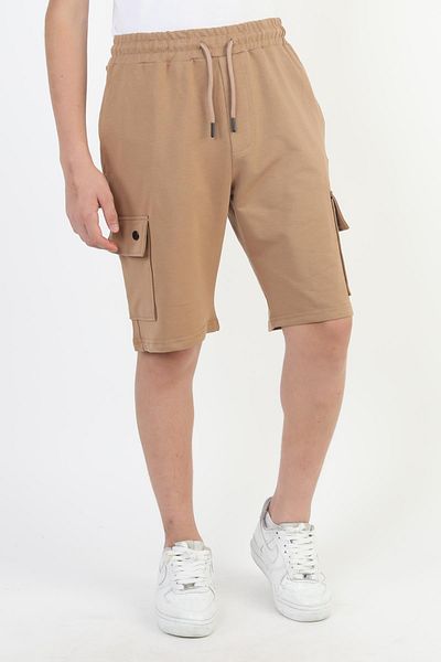 ASYAKİDS CLUB Boy's Summer Combed Cotton Sports Capri Shorts with Pockets