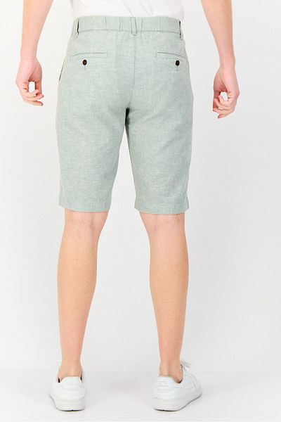 Giordano شورت تشينو شامبراي رجالي، أخضر فاتح