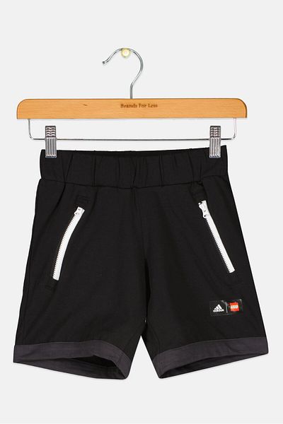 adidas Adidas x LEGO Kids Girl Brand Logo Shorts, Black