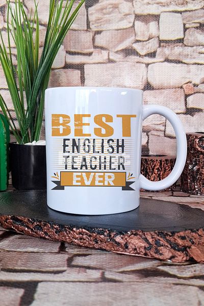 giftkonsept Best English Teacher Ever Printed English Teacher Gift Printed Mug