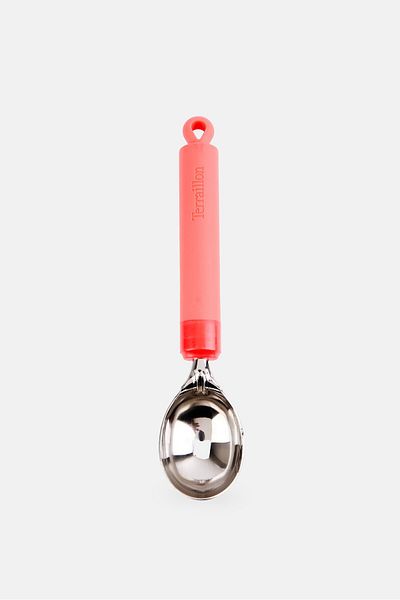 TERRAILLON Stainless Steel Ice Cream Scooper, Red