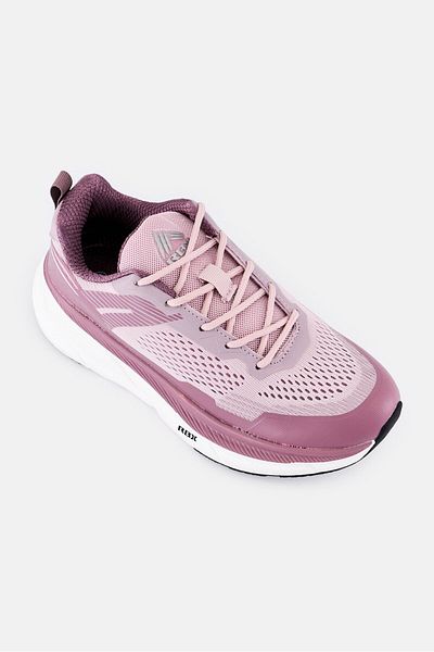 RBX Women Lace Up Brand Logo Running Shoes, Mauve