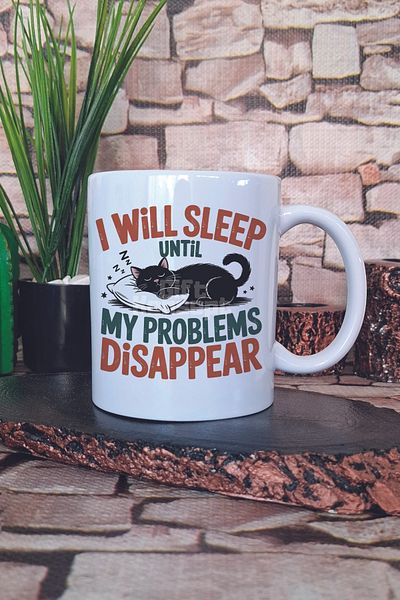 giftkonsept Cat Funny Humorous Cat Lover Cat Owner Fun Gift Printed Tea Coffee Presentation Mug Cup