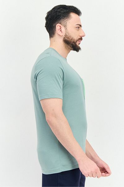 adidas Men Sportswear Fit Short Sleeve Outdoor T-Shirt, Sage