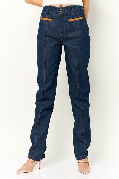 Gant Women Regular Fit Solid Non Stretchable Denim Jeans, Navy