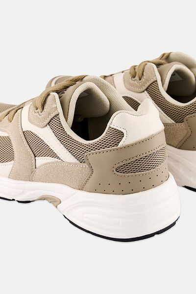 XOXO Women Lace Up Textile Casual Shoes, Khaki