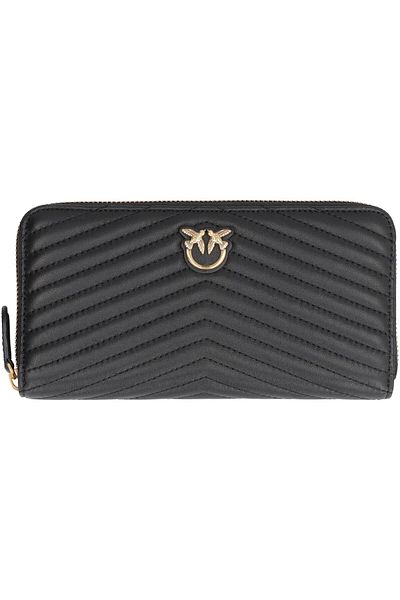 PİNKO Pinko Pinko Ryder Leather Zip Around Wallet