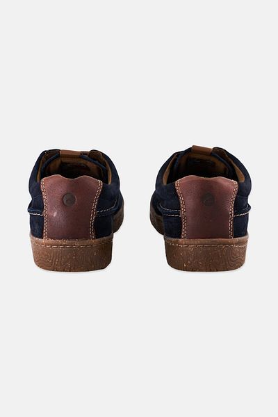 CLARKS Men Standard Hodson Moc Lace Up Casual Shoes, Navy
