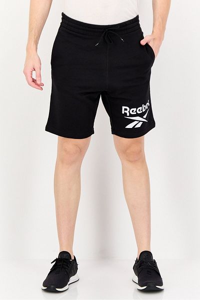 Reebok شورت رياضي مناسب للخارجية للرجال، أسود