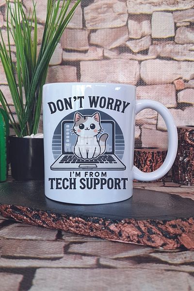 giftkonsept Cat Funny Themed Humorous Cat Lover Cat Owner Figure Gift Printed Mug Cup