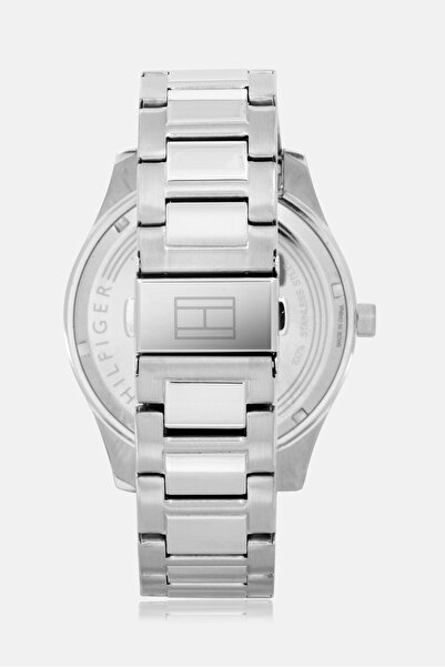 Tommy Hilfiger Men 1710534 Chronograph Quartz Watches 44 mm, Silver/Black