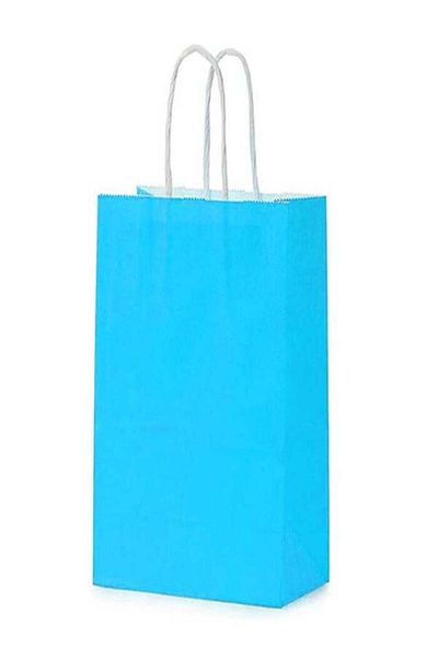 Recopack Blue Bag 20X10X22 cm 50 Pieces (Paper Bag)