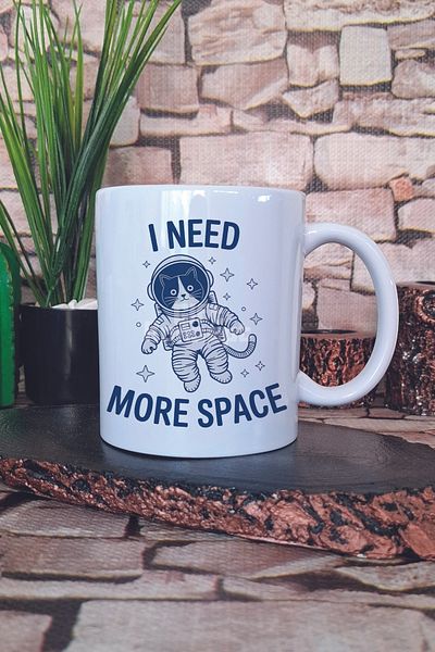 giftkonsept Cat Funny Humorous Cat Lover Cat Owner Fun Gift Printed Tea Coffee Presentation Mug Cup