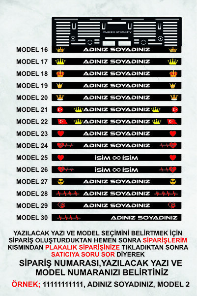 Parker Otomotiv A.Ş IŞIKLI LED PLAKALIK