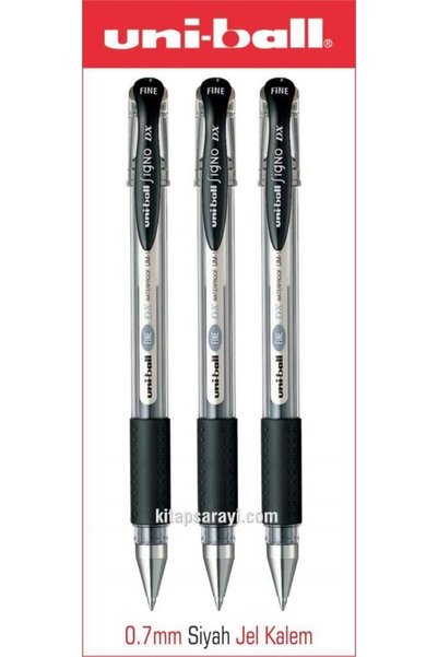 UNİ-BALL Signo Dx Fine 0.7 Mm Siyah Jel Kalem 3 Adet Um-151