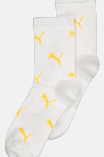 Puma Women 2 Pairs Brand Logo Classic Socks, Multicolor