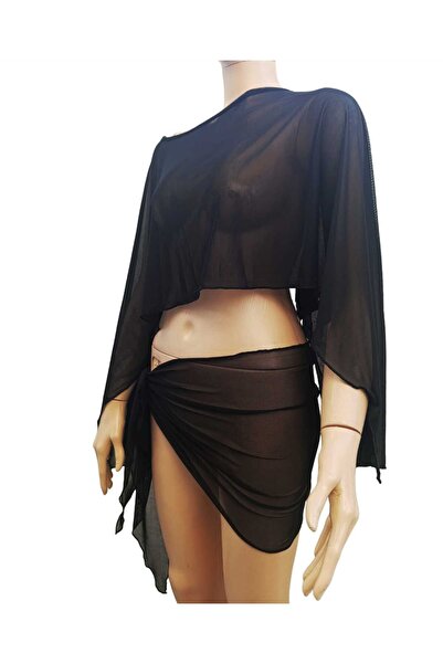 charango ΓΥΝΑΙΚΕΙΟ ΣΕΤ ΠΑΡΑΛΙΑΣ ΑΣΥΜΜΕΤΡΙΚΟ ΜΠΑΤΟΥΝΙ ΜΑΝΙΚΙ ΣΤΥΛ ΜΕ ΔΕΝΤΡΟ