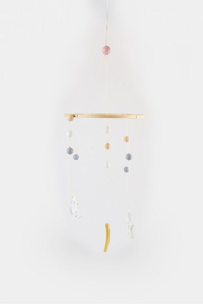 Bieco Wooden Round Mobile Stars