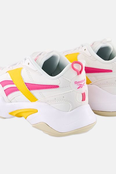 Reebok Women Turbo Restyle Lace Up Running Shoes, White