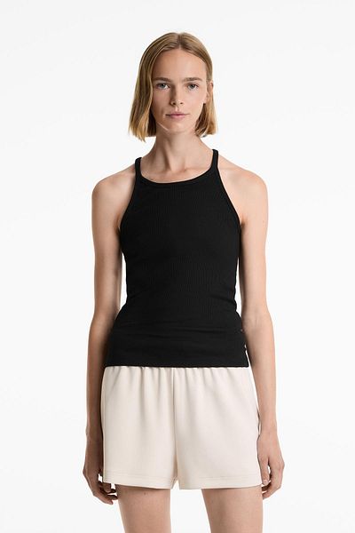 Oysho Rib thin strap top with cotton and modal