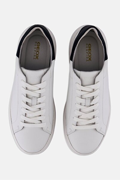 Geox Men U Spherica Ec4 Lace Up Casual Shoes, White