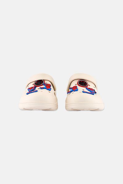 Marvel Kids Boy Spider-Man Slip On Clogs, Beige