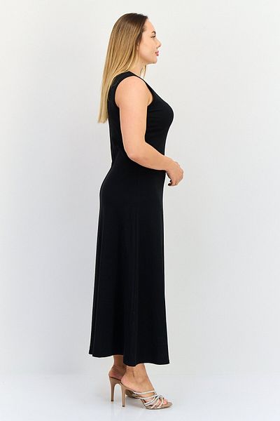 Bebe Women Solid Midi Dress, Black