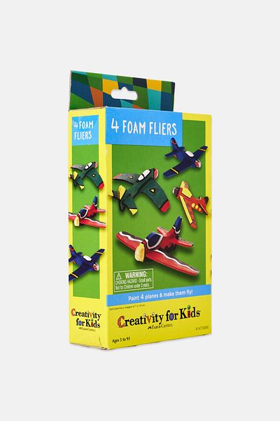 Creativity for Kids 4 Foam Fliers By Faber Castell