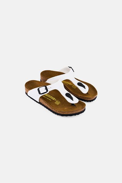 Birkenstock Kids Girl Slip On Cork Sandals, White