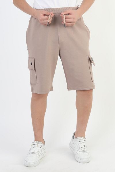 ASYAKİDS CLUB Boy's Summer Combed Cotton Sports Capri Shorts with Pockets