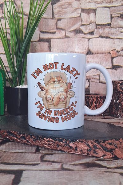 giftkonsept Cat Funny Humorous Cat Lover Cat Owner Fun Gift Printed Tea Coffee Presentation Mug Cup